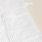 Халат вафельный мужской SL HOME: Chess «Блан де Блан», размер L, хлопок 100%, белый - Фото 12