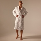 Халат вафельный мужской SL HOME: Chess «Блан де Блан», размер L, хлопок 100%, белый - Фото 3