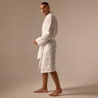 Халат вафельный мужской SL HOME: Chess «Блан де Блан», размер L, хлопок 100%, белый - Фото 8