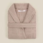 Халат вафельный мужской SL HOME: Chess «Саббиа», размер L, хлопок 100%, коричневый - Фото 15