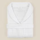 Халат вафельный мужской SL HOME: Chess «Блан де Блан», размер XL, хлопок 100%, белый - Фото 14