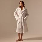 Халат вафельный женский SL HOME: Basic «Блан де Блан», размер 42-44, белый - Фото 3