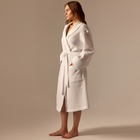 Халат вафельный женский SL HOME: Basic «Блан де Блан», размер 42-44, белый - Фото 5