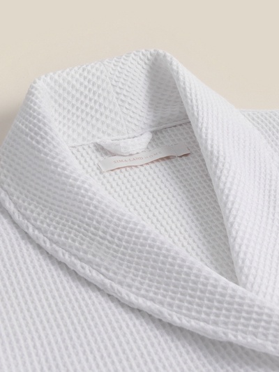 Халат вафельный женский SL HOME: Basic "Блан де Блан", размер S, 100% хлопок, 300 г/м2