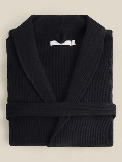 Халат вафельный женский SL HOME: Basic "Дарк Маре", размер S, 100% хлопок, 300 г/м2