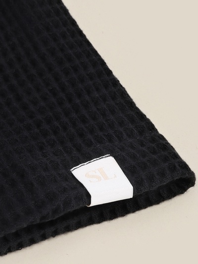 Халат вафельный женский SL HOME: Basic "Дарк Маре", размер S, 100% хлопок, 300 г/м2