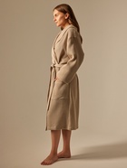 Халат вафельный женский SL HOME: Basic «Саббиа», размер 42-44, коричневый - Фото 4