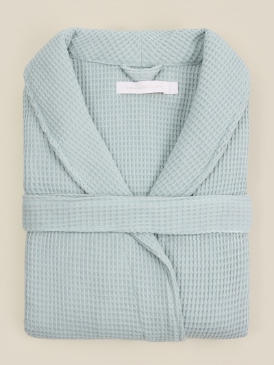 Халат вафельный женский SL HOME: Basic "Аззура", размер M, 100% хлопок, 300 г/м2