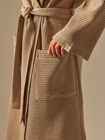 Халат вафельный женский SL HOME: Basic "Саббиа", размер M, 100% хлопок, 300 г/м2