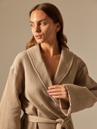 Халат вафельный женский SL HOME: Basic «Саббиа», размер 46-48, коричневый - Фото 3