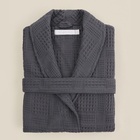 Халат вафельный женский SL HOME: Chess «Гри Сандре», размер 42-44, тёмно-серый - Фото 11