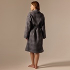 Халат вафельный женский SL HOME: Chess «Гри Сандре», размер 42-44, тёмно-серый - Фото 6