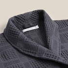 Халат вафельный женский SL HOME: Chess «Гри Сандре», размер 42-44, тёмно-серый - Фото 7