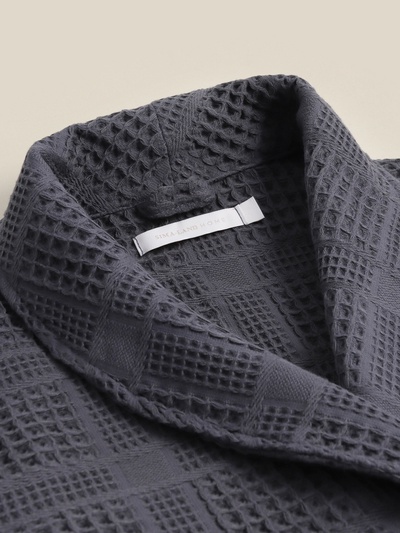 Халат вафельный женский SL HOME: Chess "Гри Сандре", размер L, 100% хлопок, 340 г/м2