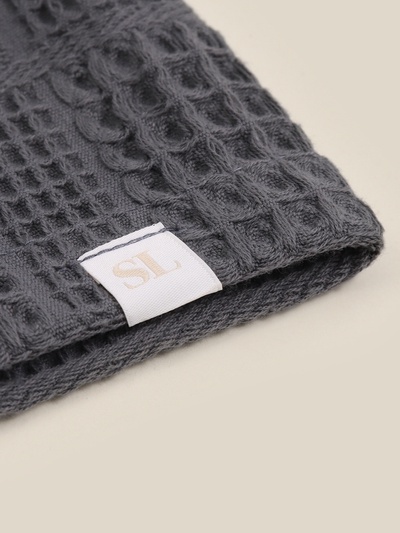 Халат вафельный женский SL HOME: Chess "Гри Сандре", размер L, 100% хлопок, 340 г/м2