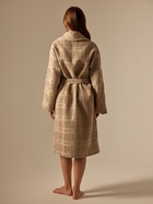 Халат вафельный женский SL HOME: Chess «Саббиа», размер 48-50, коричневый - Фото 6