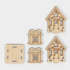 Подставка под зубочистки деревянная Доляна «Домик», 5×5×7 см - Фото 5