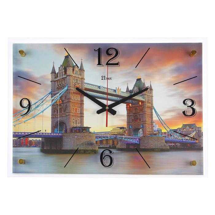 Часы-картина настенные, серия: Город, "Тауэрский мост", 40х56  см - фото 1925769288