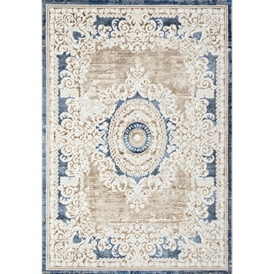 Ковёр прямоугольный Merinos Antep, размер 200x290 см, цвет 630 cream/blue