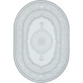 Ковёр овальный Valentis Sirocco, размер 80x150 см, цвет grey/white