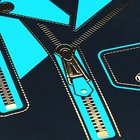 Пенал 1 секция 130 х 190 мм, Hatber "Модный стиль", ламинированный картон, чёрный/голубой (объёмный 3D-рисунок) NPn_44036 - Фото 6