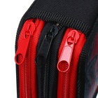 Пенал 3 секции, 110 х 190 мм, Hatber Red Car, ламинированный картон, чёрный/красный - фото 23960909