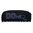Пенал мягкий, 1 отделение, 80 х 210 х 40 мм, объемный, Hatber, "DON'T", чёрный Npk_65225 - фото 23947719