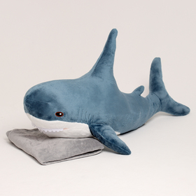 Мягкая игрушка «Акула» с пледом, 100 см
