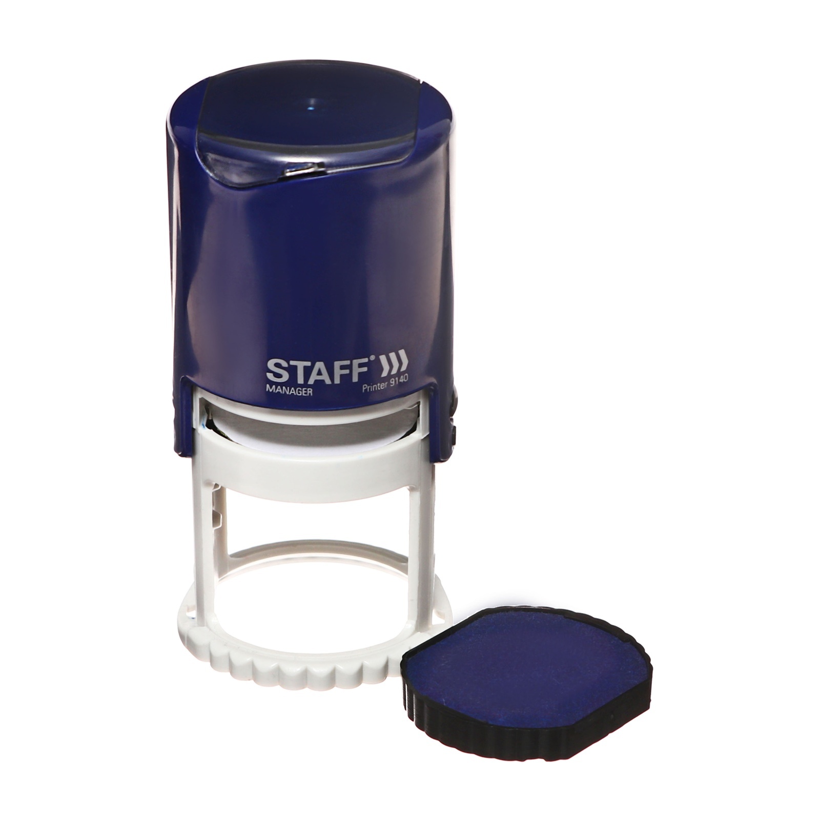 Оснастка для печати круглая карманная Colop Stamp Mouse с крышкой R40, 40 мм, си