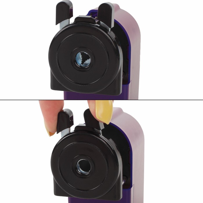 Точилка механическая BRAUBERG JET, металлический механизм, фиолетовая