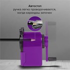 Точилка механическая BRAUBERG JET, металлический механизм, фиолетовая - Фото 7
