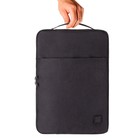 Сумка для ноутбука BRAUBERG Option, 35.5 х 24 х 2.5 см, с ручкой и карманом, чёрная - фото 9819360