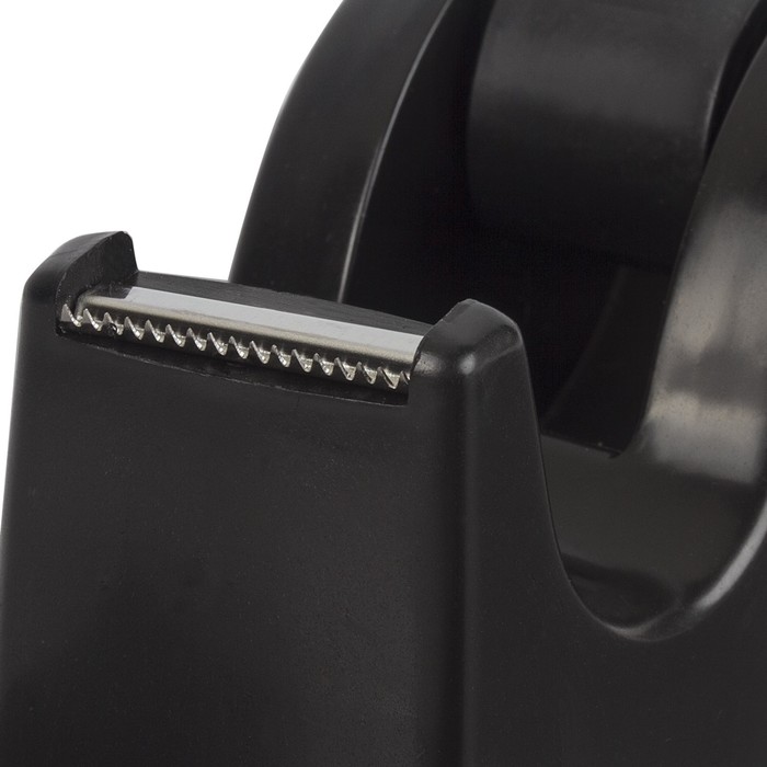 Диспенсер для клейкой ленты BRAUBERG настольный, утяжелённый, средний, диаметр сердечника 25 мм, чёрный