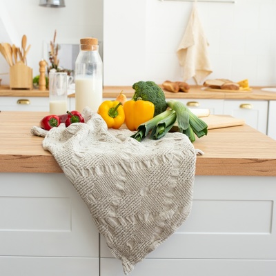 Полотенце кухонное SL HOME Linen collection, 35×55 см, лён 80%, хлопок 20%, 265 г/м²