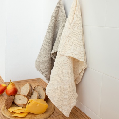 Полотенце кухонное SL HOME Linen collection, 35×55 см, лён 80%, хлопок 20%, 265 г/м²