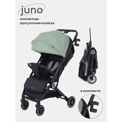 Коляска прогулочная детская RANT basic JUNO RA302 Beige, зелёная