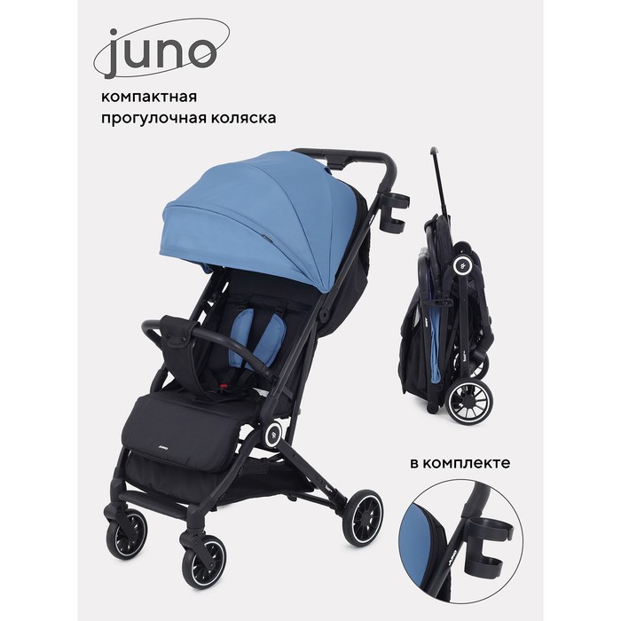 Коляска прогулочная детская RANT basic «JUNO» RA302 Beige, цвет голубой - Фото 1