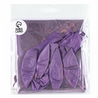 Воздушные шары, набор «Праздничный» фольгированные, латекс, цвет сиреневый, 10 шт. - фото 24643940