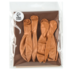 Воздушные шары, набор «Праздничный» фольгированные, латекс, цвет кофейный, 10 шт. 10269828