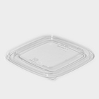 Крышка пластиковая одноразовая, ЮПК-1616, 16×16×1,38 см, прозрачная, 50 шт/уп - Фото 4