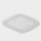 Крышка пластиковая одноразовая, ЮПК-1616, 16×16×1,38 см, прозрачная, 50 шт/уп - Фото 5