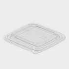 Крышка пластиковая одноразовая, ЮПК-1212, 12,6×12,6×0,5 см, прозрачная, 50 шт/уп - Фото 4