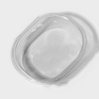 Контейнер одноразовый с неразъёмной крышкой, РКС, 750 мл, пластик, 17.6×14.7×6.4 см, прозрачный - Фото 3