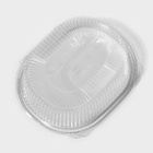 Контейнер одноразовый с неразъёмной крышкой, РКС, 750 мл, пластик, 17.6×14.7×6.4 см, прозрачный - Фото 4