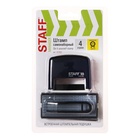 Штамп самонаборный STAFF Printer 8052, 48 х 18 мм, 4 строки, 1 касса, синий - Фото 1