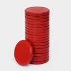 Крышка для консервирования Komfi, ТО-82 мм, жесть, винтовая, лак, литография, фасовка 20 шт., красная - Фото 2