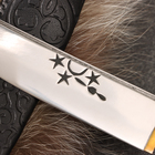 Нож Пчак Шархон - Чирчик, текстолит, ёрма, гарда латунь, 95Х18 (11-12см) - Фото 3
