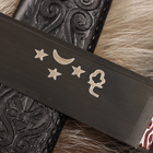 Нож Пчак Шархон - Малый, кость, ёрма, гарда олово, ШХ-15 (13-15см) - фото 23874777