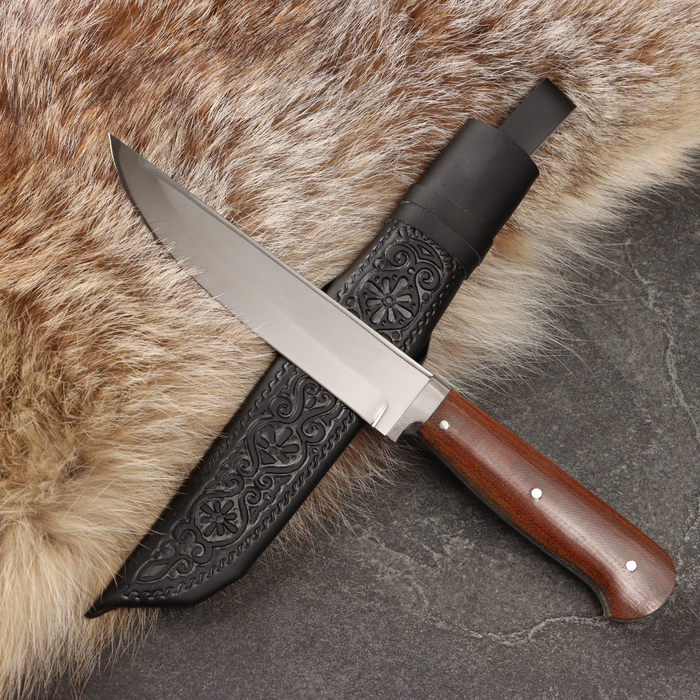 Нож Корд Куруш - Малый, текстолит, гюльбанд олово, 95Х18 (13-14см) - Фото 1