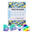 Файл-вкладыш А4, 30 мкм, Calligrata TOP Breeze гладкий, вертикальный, тонированные, 50 штук, голубые - Фото 1